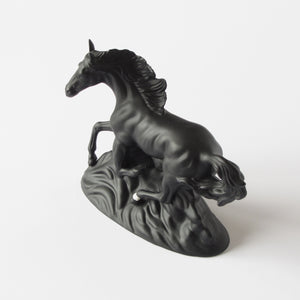 Paul Sebastian Black Stallion Porcelain Horse