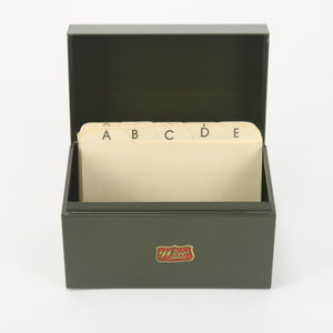 Weis Card File Olive Green