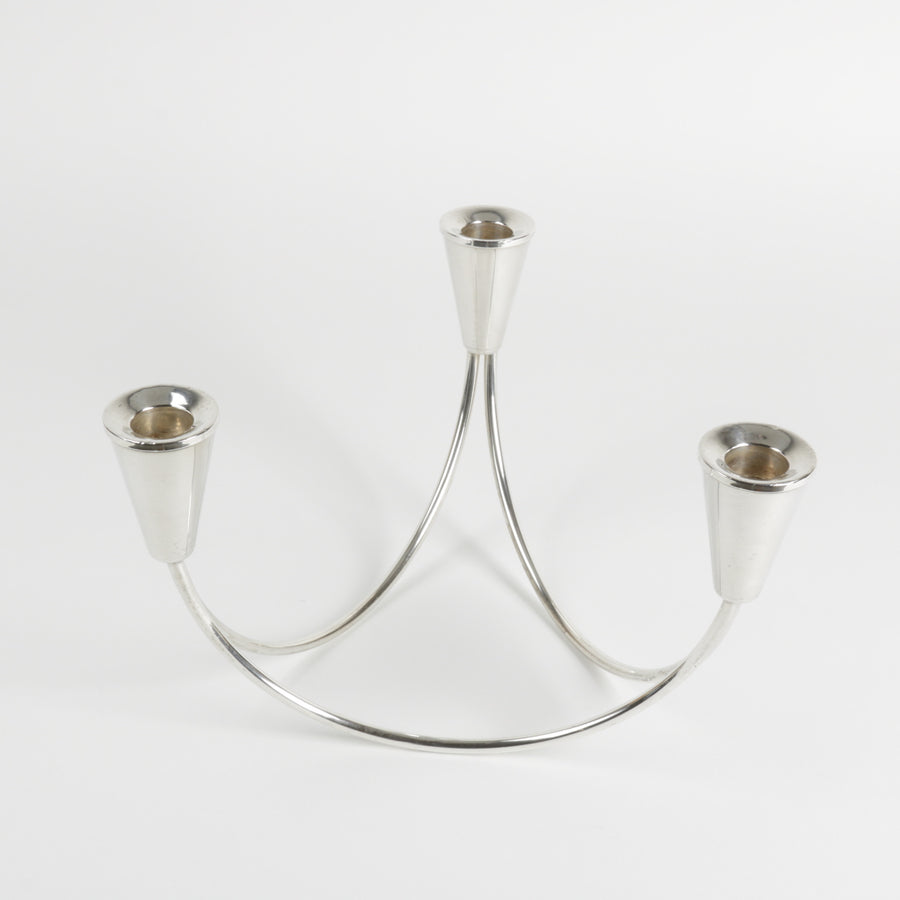 Duchen 3 legged Sterling silver candle holder