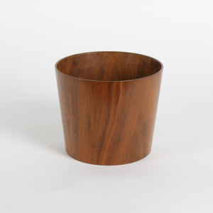small teak bucket for snacks