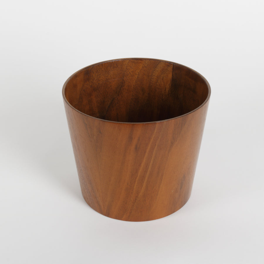 small teak bucket for snacks