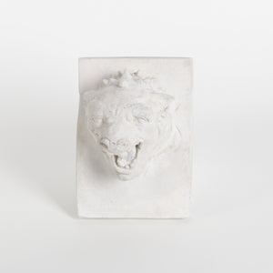 gargoyle style wall hanging sculture white