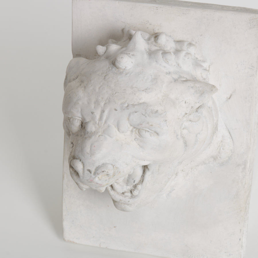 gargoyle style wall hanging sculture white