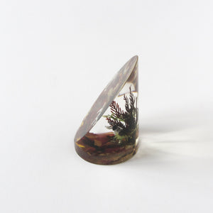Vintage acrylic paperweight right view