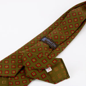 Albert Ltd. vintage olive green wool tie back