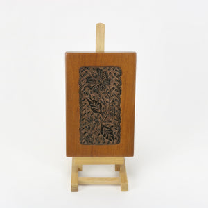 Flower and bee copper tjap Batik Stamp