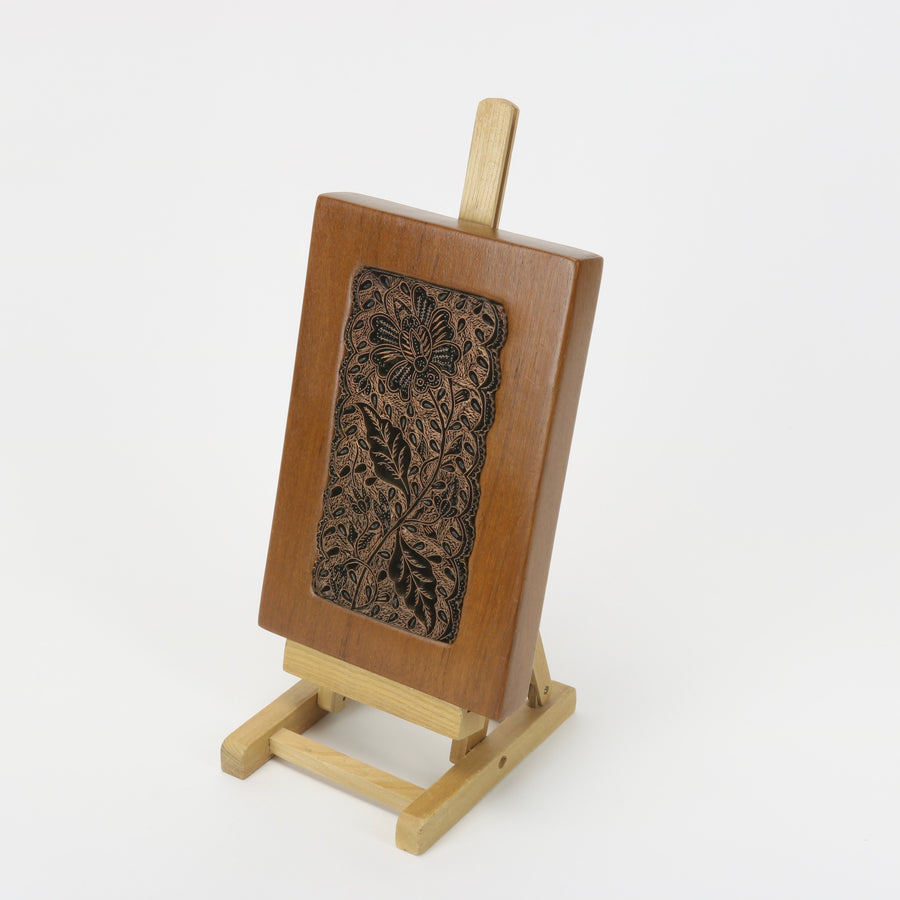 Flower and bee copper tjap Batik Stamp