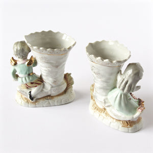 Estate figurine vases bottom view