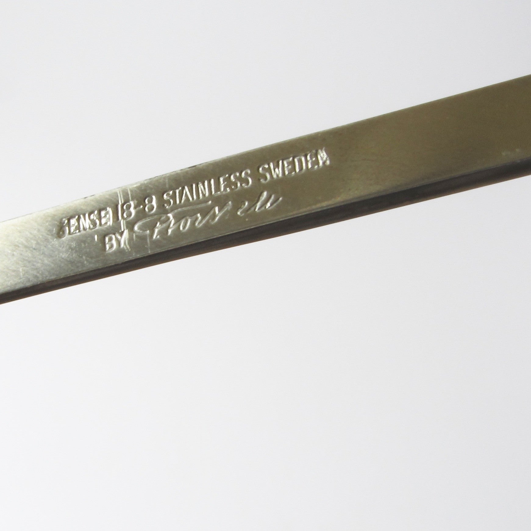 Mid century Gense stainless steel candle holder manufactures stamp