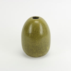 Green ceramic Japanese Melon Vase
