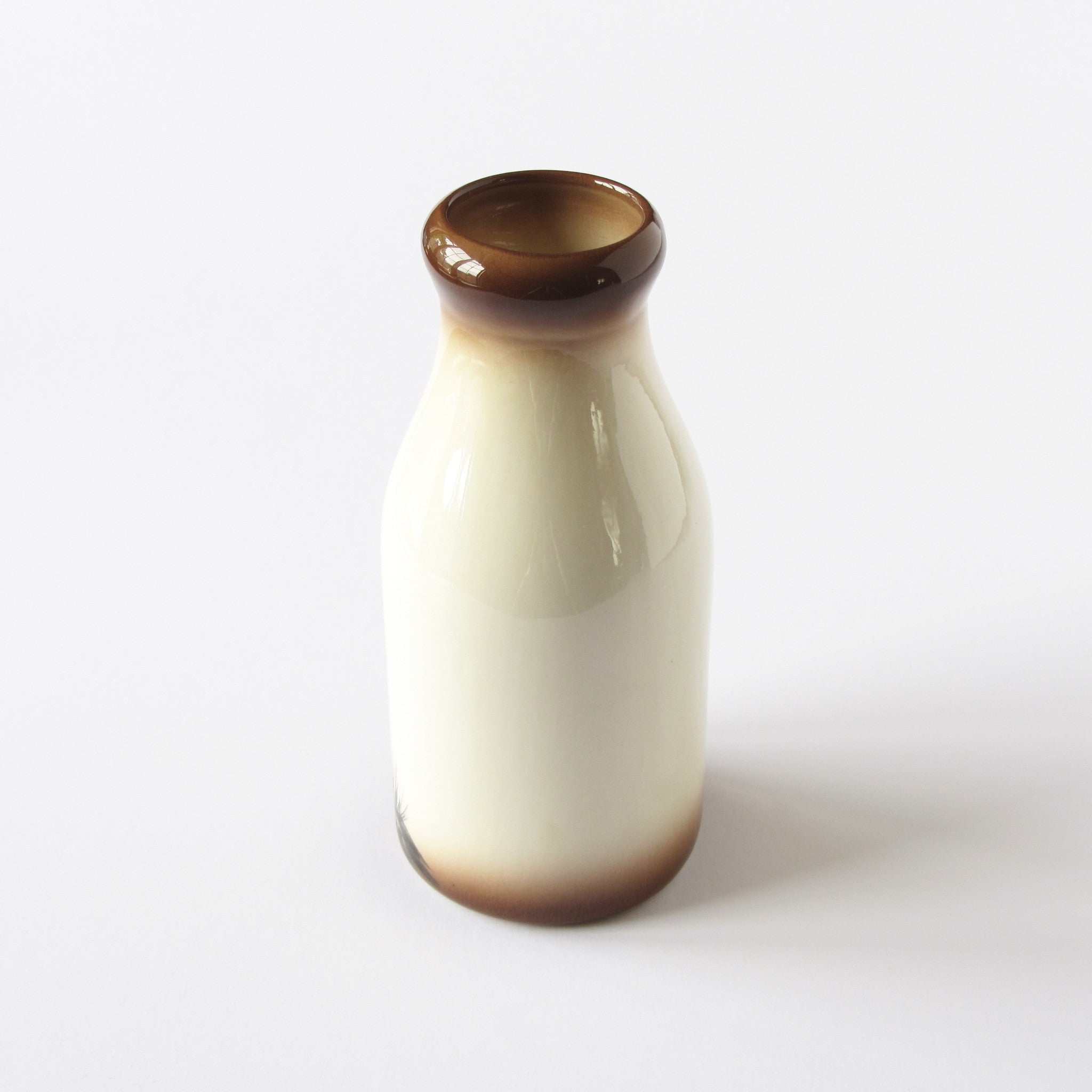 Hand painted and signed Hooton ceramic Milk Jug back side view