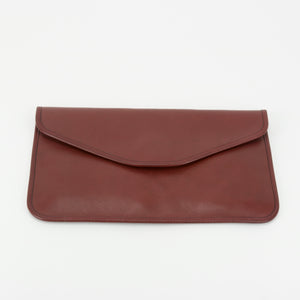 Michael Green Leather Envelope Clutch