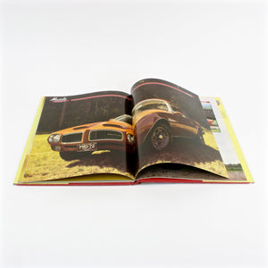 Muscle Cars book by Richard Nichols, copyright 1985 pages open