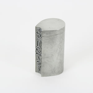 Brutalist Pewter Tin