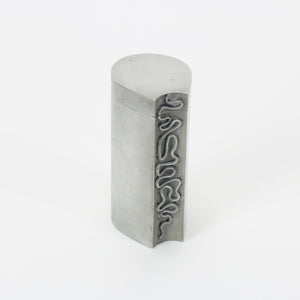 Brutalist Pewter Sculpture Box