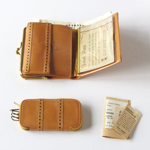 Vintage Princes Gardner ladies wallet in saddle tan leather