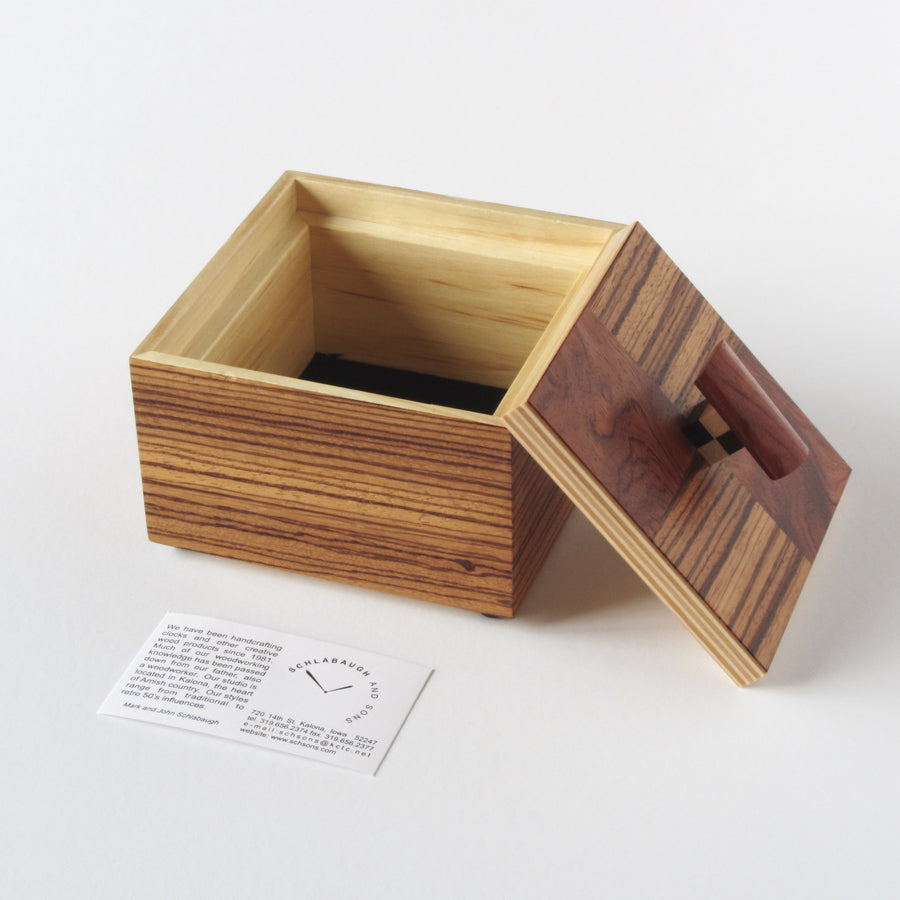 Schlabaugh and Sons exotic wood jewlery box