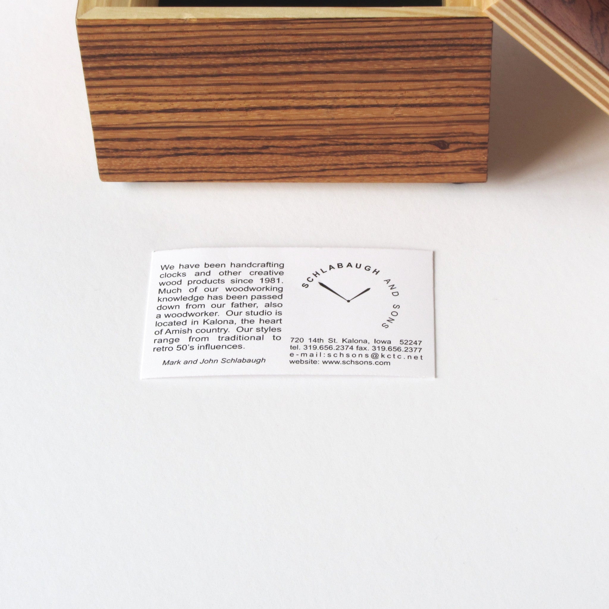 Schlabaugh and Sons Wooden Box