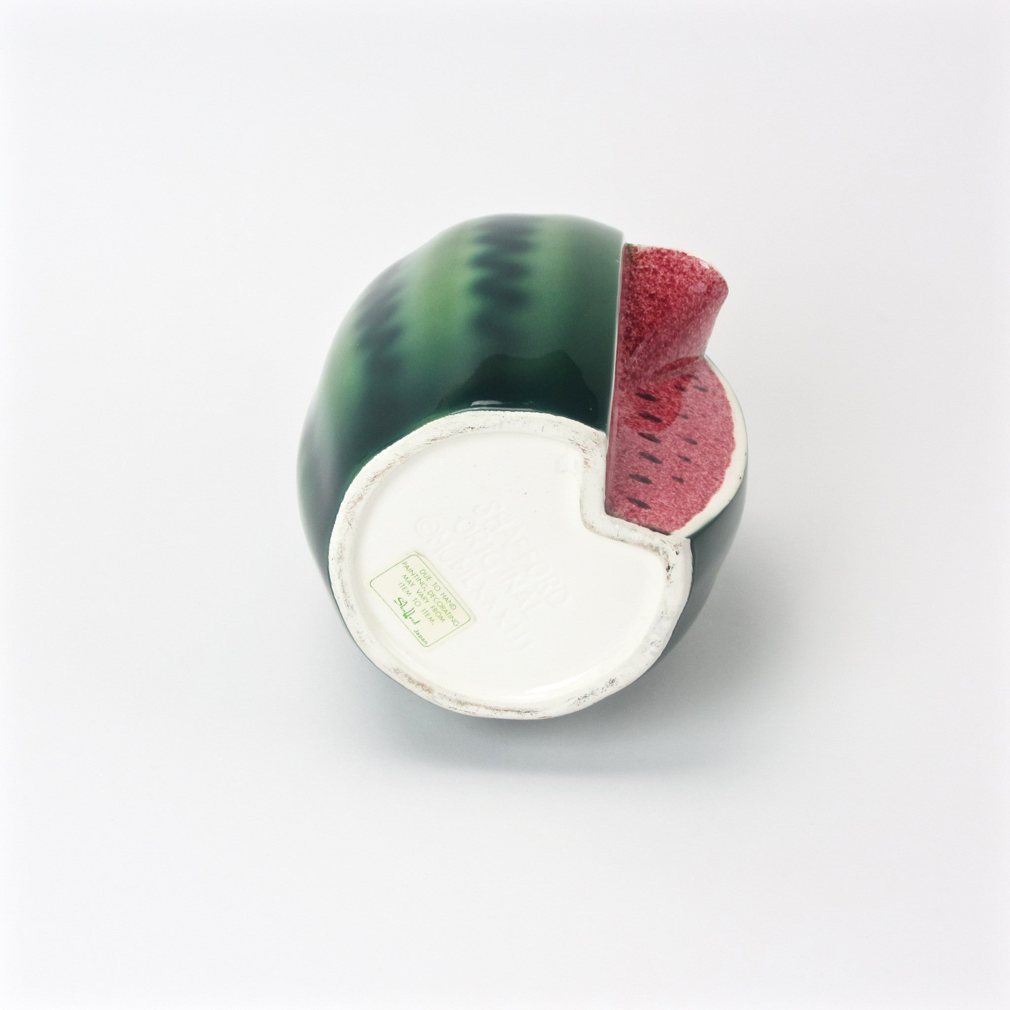 Hand painted Shafford watermelon water pitcher bottom sticker