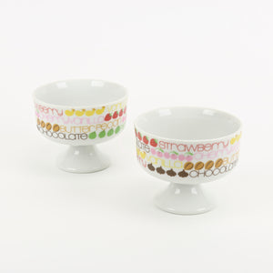 Set of 2 Toscany Ice cream bowls 