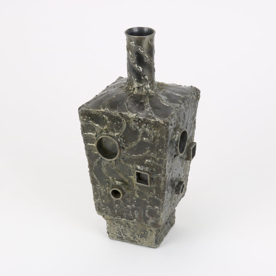 Welded Steel Brutalist Vase
